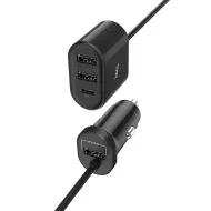 HOCO Z35 Черный ЗУ в прикуриватель USB (QC3.0,2400mA)