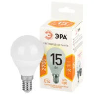 Лампа светод. ЭРА STD LED P45-15W-827-E14
