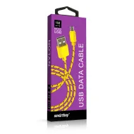 Дата-кабель Smartbuy USB-microUSB, в коробке, NYLON, 1 метр, красный (iK-12nbox red)