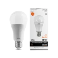Лампа Gauss LED Elementary A60 12W E27 2700K (2 лампы в упаковке)