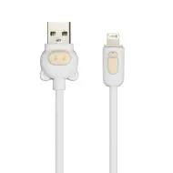 Дата-кабель Smartbuy 8pin COLOR PIG, оплетка ПВХ, 2 А, 1 м iK-512CPG white