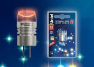* Светодиод.лампа .LED-JC-12/0.8W/RED/G4 Uniel  Распродажа