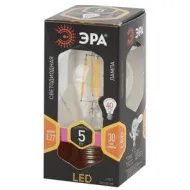 Лампа светод. ЭРА F-LED А60-5w-827-E27