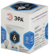 Лампа светод. ЭРА LED MR16-6W-840-GU10