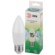 Лампа светод. ЭРА GREEN LINE LED B35-15W-840-E27 свеча яркий бел