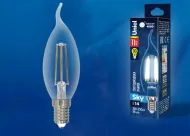 Лампа Uniel LED-CW35-11W/4000K/E14/CL PLS02WH 4000K