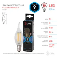 Лампа светод. ЭРА F-LED BXS-9W-840-E14 