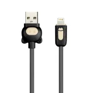 Дата-кабель Smartbuy 8pin COLOR PIG, оплетка ПВХ, 2 А, 1 м iK-512CPG black