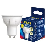 LED-JCDR Uniel 6W/WW/GU10/FR/DIM PLP01WH Лампа светодиодная, диммир