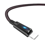 HOCO U47 Черный кабель USB 2.4A (iOS Lighting) 1.2м
