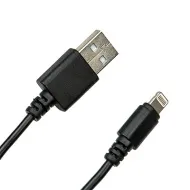 Dialog CI-0310 F black - кабель Apple 8pin (M) - USB A (M), длина 1.0 м, черный плоский в пакете