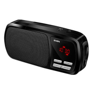 Sven PS-50, порт. акустика 1.0, встр.аккумулятор, FM-тюнер, USB/SD, дисплей, мощность 3 Вт(RMS), чер