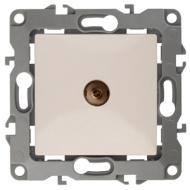 12-02 Розетка TV ЭРА, 12-3101-02, слоновая кость