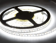 Светодиодная лента SMD2835, 600 Led, 12V, 9,6 Вт/м, LUX (холодный белый) 73642