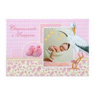 Папка "Свидетельство о рождении "Аист" для девочки 1270035