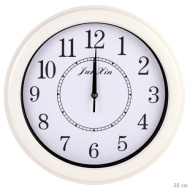 Часы 381-54 диаметр 35см, корпус белый