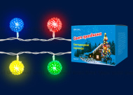 Гирлянда LED ULD-S0280-020/DTA RGB IP20 BALLS, шарики, 20LED, 2.8м, Uniel