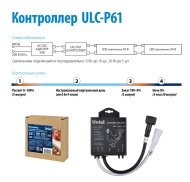 Контроллер для управления светильниками для птицеводства ULY-P6*/DC24V. Uniel