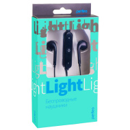 Perfeo наушники внутриканальные с микрофоном беспроводные LIGHT чёрные