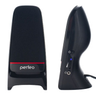 Колонки Perfeo PF-115 USB (RMS) черные мощ.2*3Вт