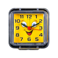Будильник В1-015 корпус прозрачный "Смайлик с улыбкой"