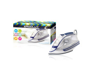 Утюг паровой электр. ERGOLUX ELX-SI03-C35 (керамика, 2600Вт,) белый/синий