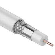 Кабель коакс.,белый PROCONNECT 01-2205 RG-6/48 (75 Ом,48%,0,90мм,CCS/Al/Al,6,8мм): КУСКИ: 2 4 4,6