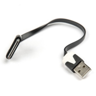Dialog HC-A6201 (CI-0102F black) - кабель Apple 30pin (M) - USB A (M), длина 0.15 м, плоский, пакет