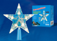 ULD-H1515-010/STB/2AA WARM WHITE STAR-2 Украшение LED для ёлки «Звезда-2», 15см, на батарей, Uniel