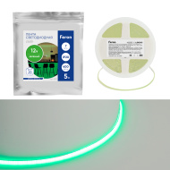 Лента светодиодная 400SMD(2110)/ 7Вт/м 12V 5000*3*1.8мм зеленый, IP20, 5m, LS630 FERON