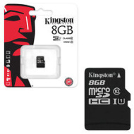 Карта памяти Micro-SD 8GB Kingston Class 10 без ад