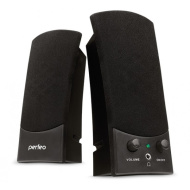 Колонки Perfeo PF-210 "UNO" черные 2x0.5 Вт USB        