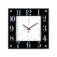 Часы 3636 А4 корпус черный "Классика" квадрат