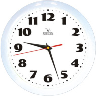 Часы П1-7/7-45 белые с черным циферблатом