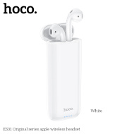 Наушники беспроводные (BT ver. 5.0) HOCO ES31 вкладыши с микрофоном, кейс 3000mAh, белый