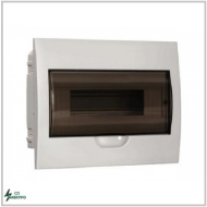 Щит распред.встраиваем. ЩРв-П-18 IP40 пласт.белый прозраз.дверь IEK