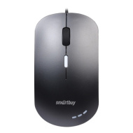 Мышь проводная беззвучная с подсв. Smartbuy 288 чер (SBM-288-K)