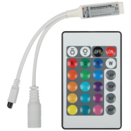 Контроллер ЭРА мини для светод. ленты с ИК пультом RGBController-12/24V-72/144W-IP20-IR