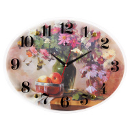 Часы 3546-022 стекло овал "Натюрморт"