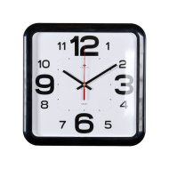 Часы 7667-75В корпус черный квадрат "Классика"