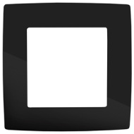 12-06 Рамка ЭРА, 12-5001-06, 1 пост, черный
