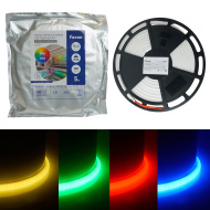 Лента светодиодная, 120SMD(4040)/м 14.4Вт/м 24V 5000*13*13мм RGB, IP68, неоновая LS551 FERON 5м