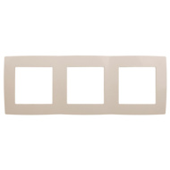 12-02 Рамка ЭРА, 12-5003-02, 3 пост, слоновая кость