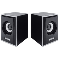 Акустическая система 2.0 CBR CMS 408, Black-Silver, 3.0 W*2, USB, CMS 408