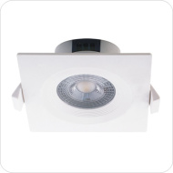 Светильник встраиваемый PSP-SF 9039 7W 4000K 38° квадр/неповор. White IP40 Jazzway