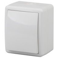 11-01 Выключатель ЭРА, 11-1401-01, внешняя, IP54, белый
