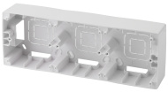 12-01 Коробка наклад. монтажа, 12-6103-01, 3 пост, белый