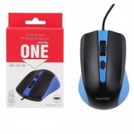 Мышь проводная Smartbuy ONE 352 сине-черная (SBM-352-BK)
