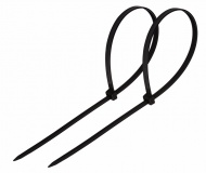 Хомут широкий нейлон СК 7.6*300мм Черный 100шт REXANT 07-0303