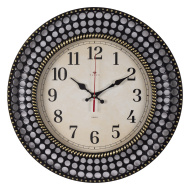 Часы 4027-001 корпус чёрный с золотом "Классика" 